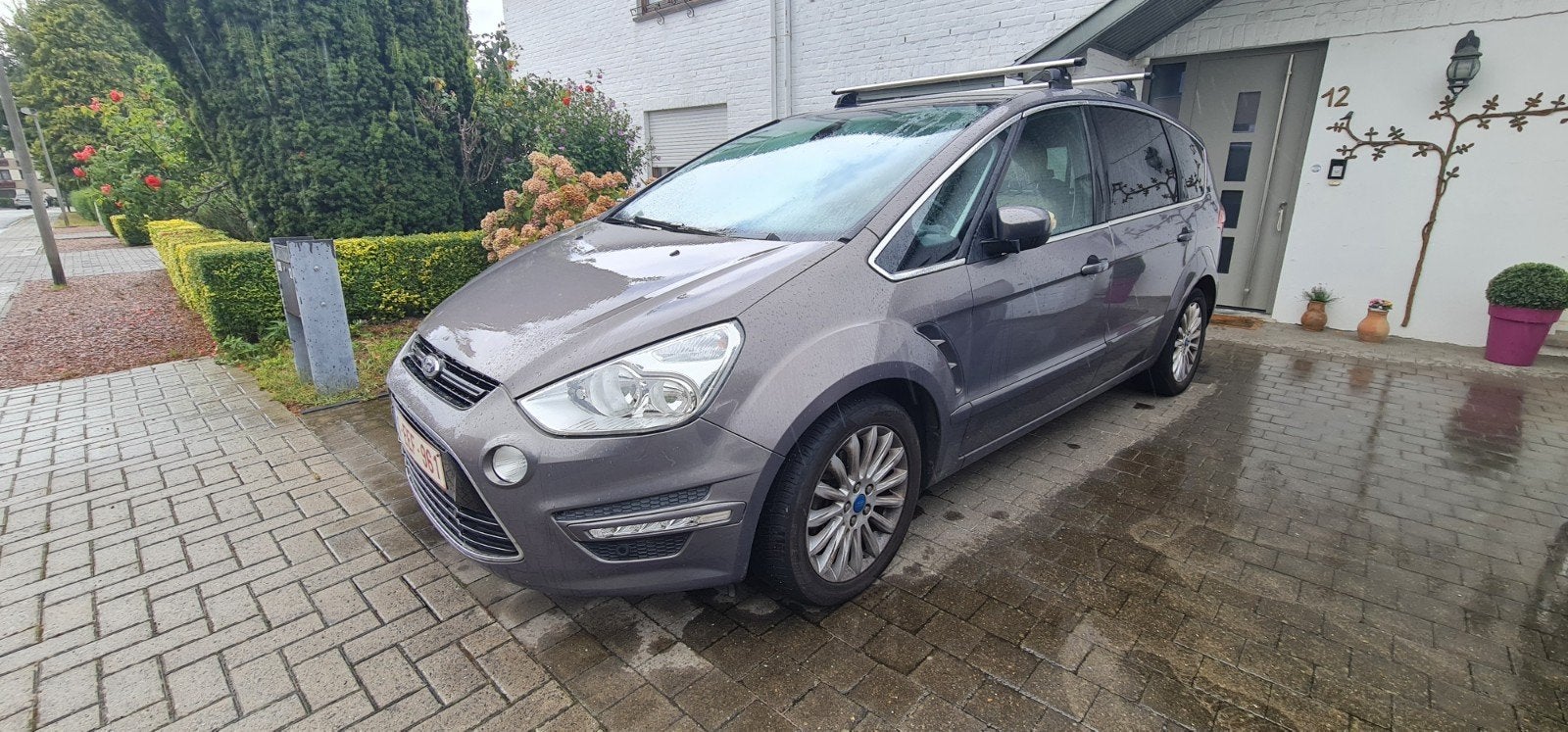 Ford S-Max 2.0 EcoBoost Powershift met 203 pk — 07/2012, Auto's, Euro 5, Monovolume, Beige, 4 cilinders