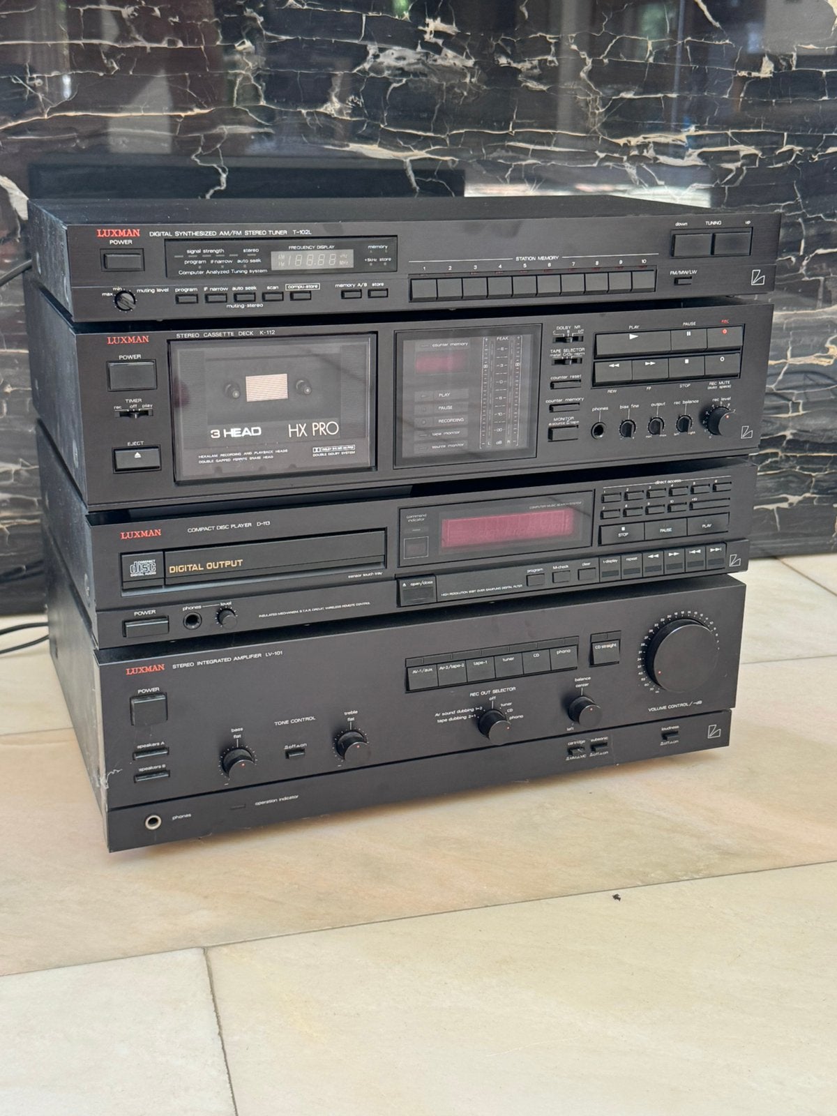 Luxman vintage stereo set, Audio, Tv en Foto, Stereoketens, Ophalen, Gebruikt, Cassettedeck, Overige merken