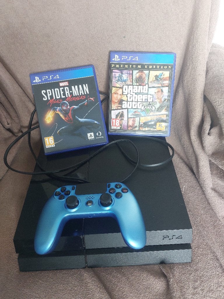 PlayStation 4, Games en Spelcomputers, Ophalen, Gebruikt, Met 1 controller, Met games