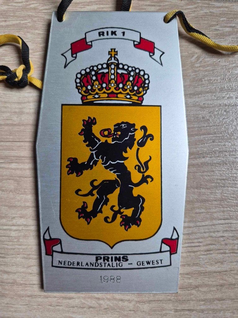 Carnaval medaille Prins Rik I 1988, Ophalen of Verzenden