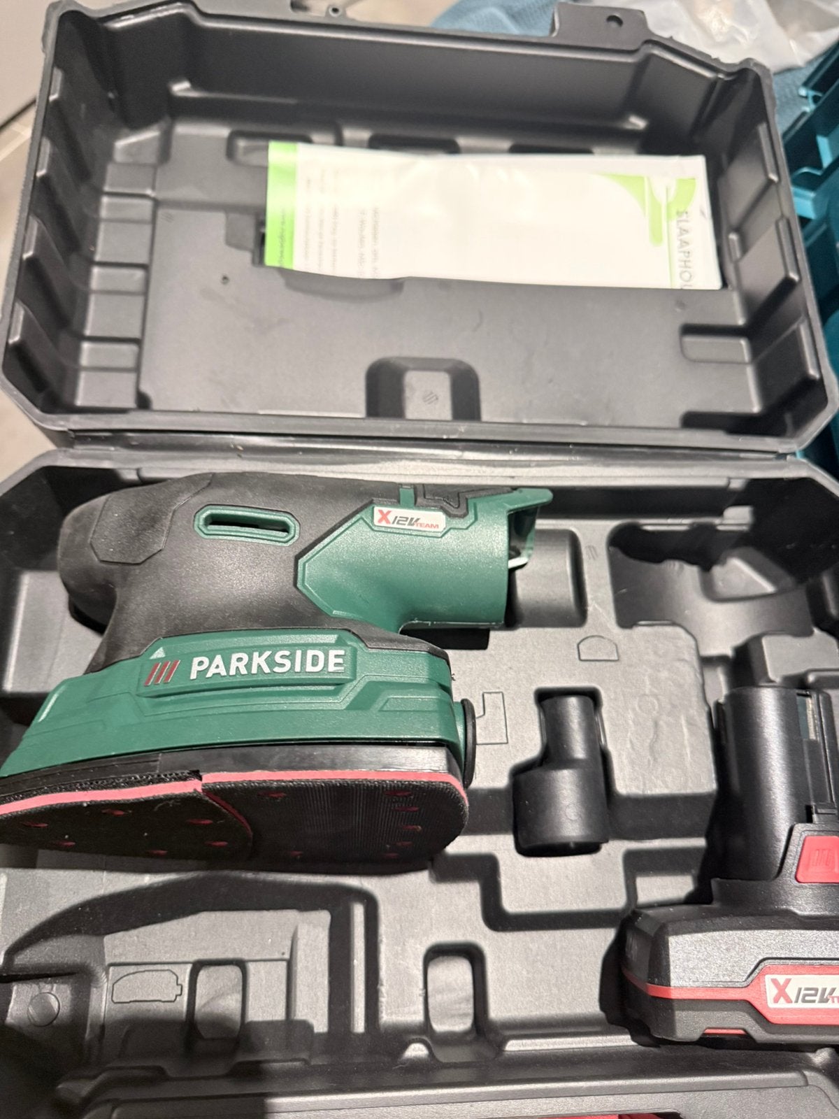 Parkside nieuw 12V Cordless Detail Sander + 1 Battery, Enlèvement, Comme neuf