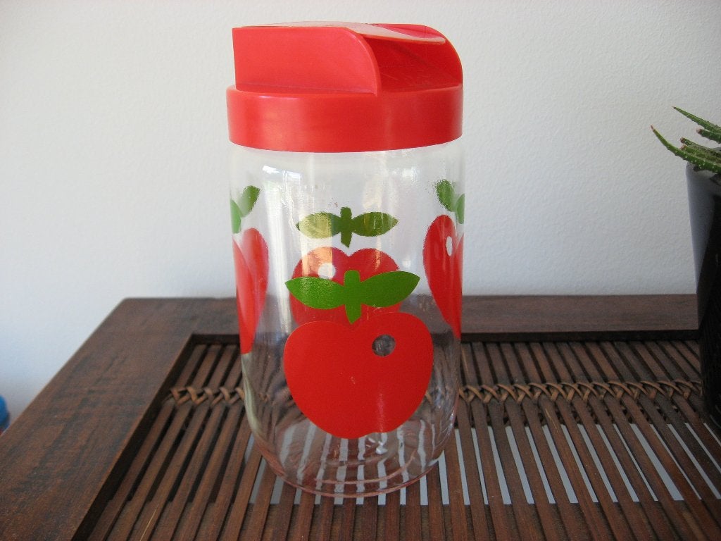 Gulf Glazen Strooi Appelpot Retro Vintage 0,72 L, Verzamelen, Ophalen of Verzenden
