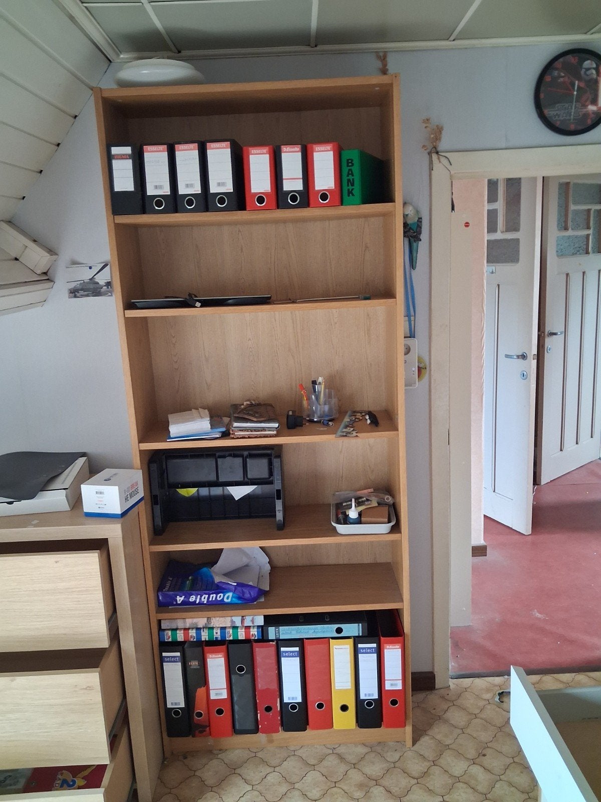 boekenkast, Huis en Inrichting, Kasten | Boekenkasten, Ophalen, Overige houtsoorten, Met plank(en)