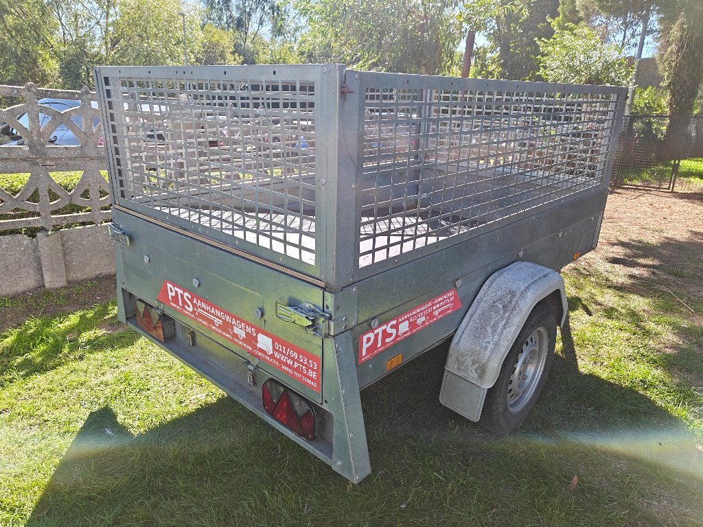 Enkelas handmatig kipper750kg L2,10m B1,20m MET WERK AAN id, Auto diversen, Ophalen, Gebruikt