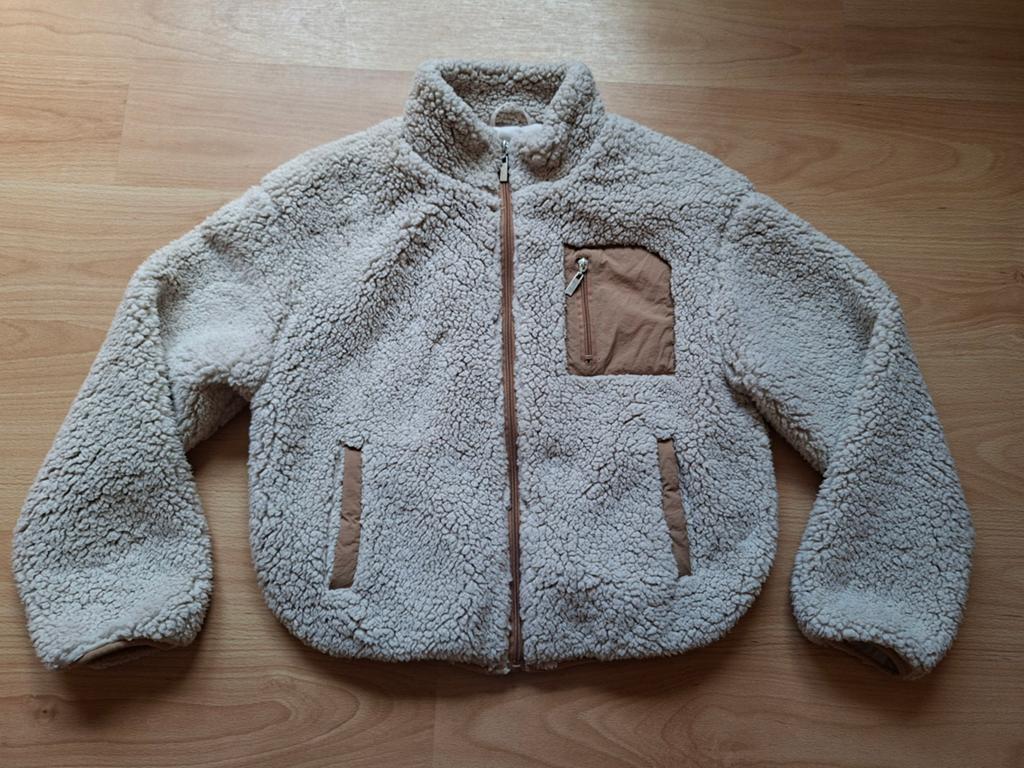 Beige teddyvest in maat S in zeer goede staat, Ophalen, Zo goed als nieuw, Maat 36 (S), Beige
