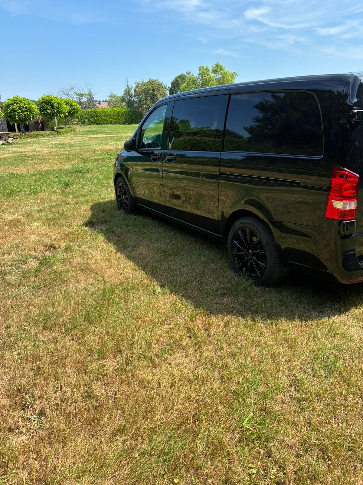 Vito tourer dubbel cabine. Lichte vracht., Auto's, Bestelwagens en Lichte vracht, Automaat, Zwart, Mercedes-Benz, Diesel