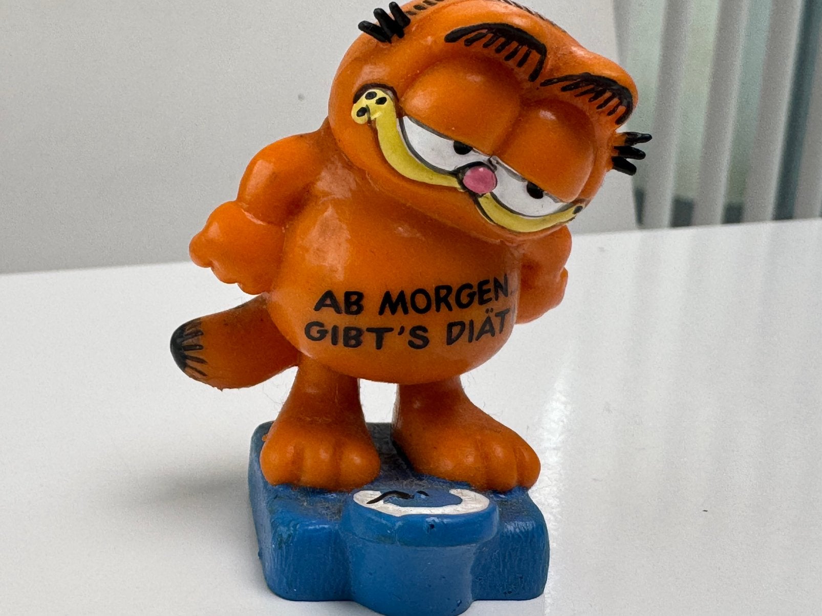 Garfield - Ab morgen... gibt's diät!, Ophalen, Garfield, Zo goed als nieuw, Beeldje of Figuurtje