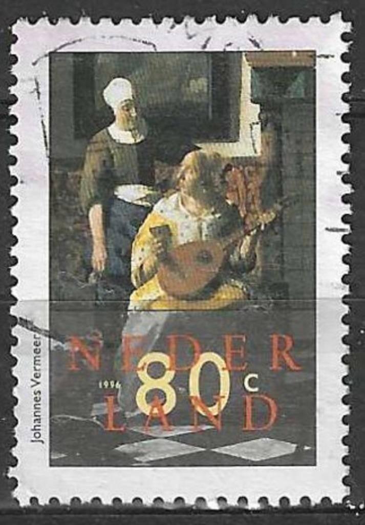 Nederland 1996 - Yvert 1528 - Johannes Vermeer (ST), Verzenden, Gestempeld