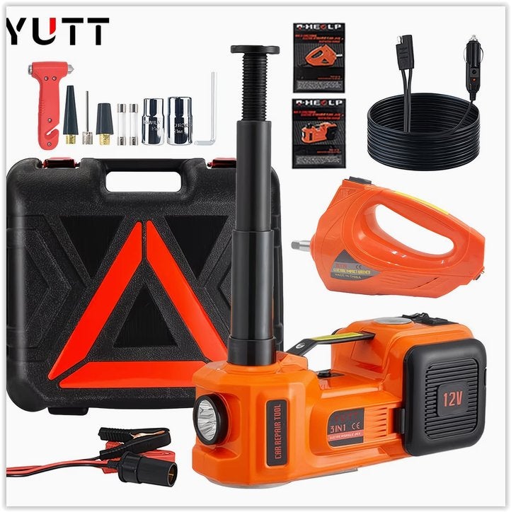 YUTT 5-tons elektrische autokrikset, 12V DC elektr, Auto diversen, Ophalen of Verzenden, Nieuw, Elektrisch, Garagekrik