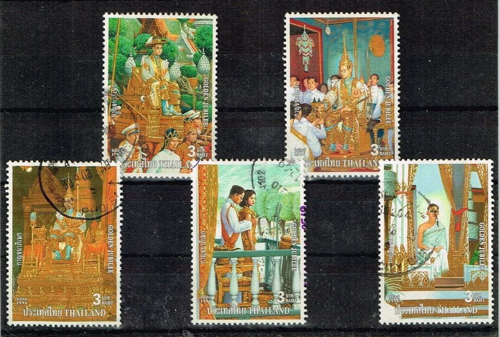 Postzegels uit Thailand - K 5298 - Koningshuis, Verzenden, Gestempeld, Zuidoost-Azië