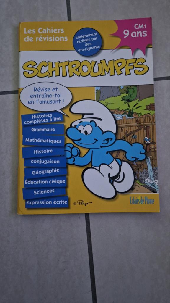 Les cahiers de révisions Schtroumpfs CM1., Collections, Schtroumpfs, Enlèvement