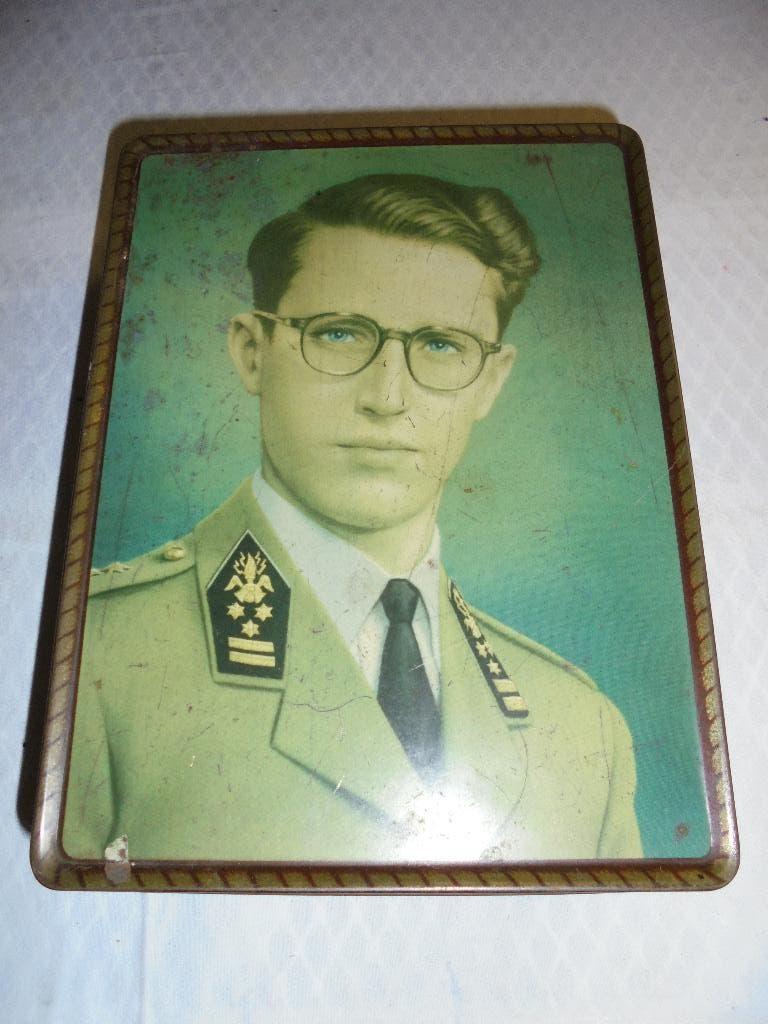 Vintage blikken doos Koningshuis, Verzamelen, Ophalen of Verzenden, Zo goed als nieuw, Overige typen