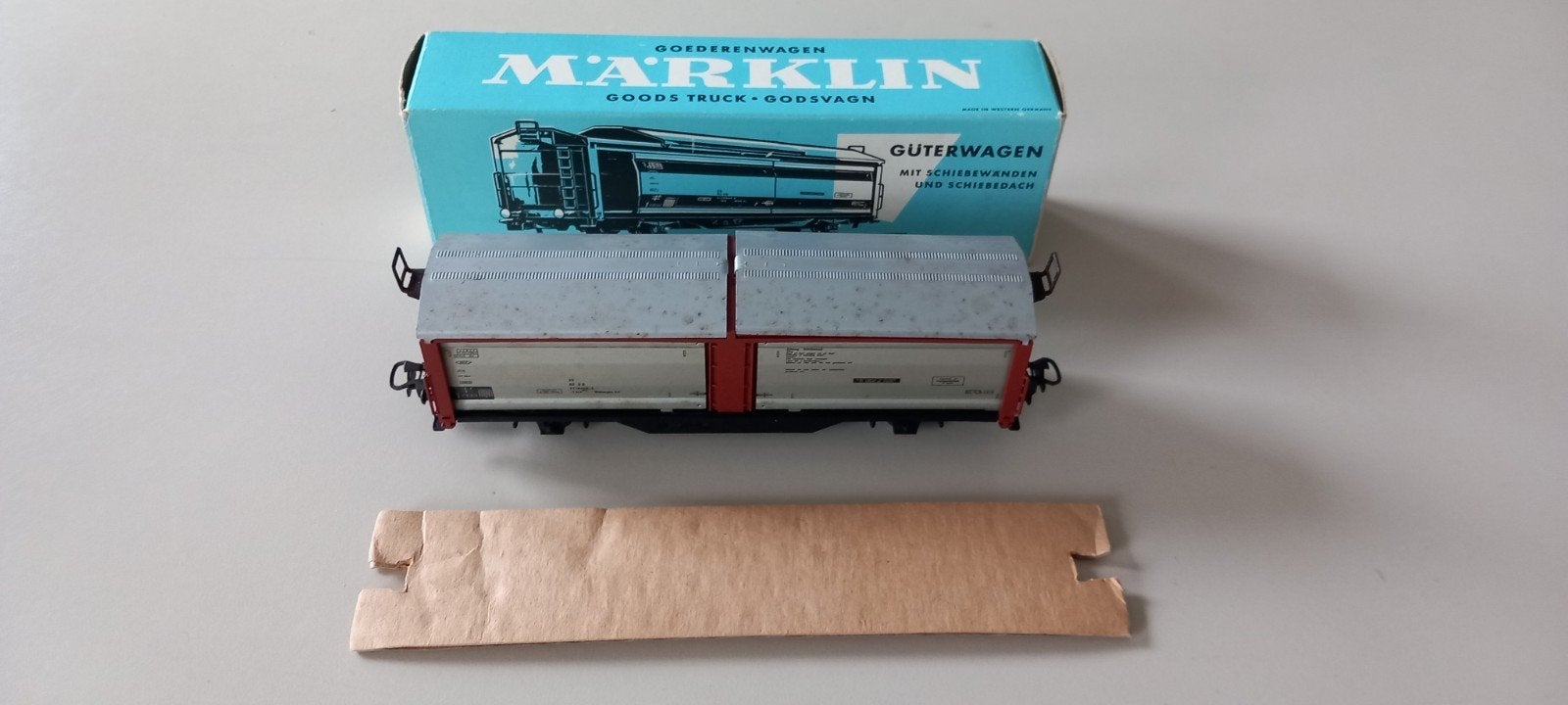 Wagon marchandises Marklin 4633 + boîte d'origine, Hobby & Loisirs créatifs, Enlèvement ou Envoi, Wagon, Märklin