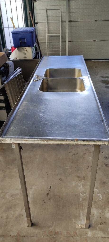 comptoir de bar, bar, évier d'accueil, cuisine extérieure, Enlèvement, Utilisé