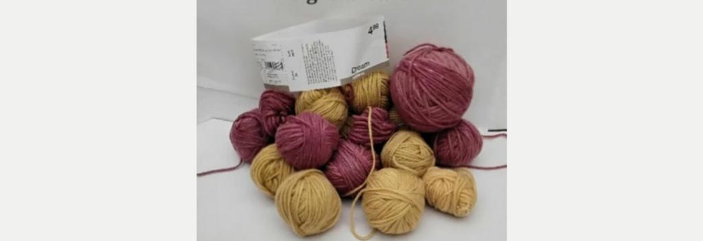 pelote de laine , dream , ocre , marron ( 340 grs, Enlèvement ou Envoi, Comme neuf, Tricot ou Crochet, Aiguille