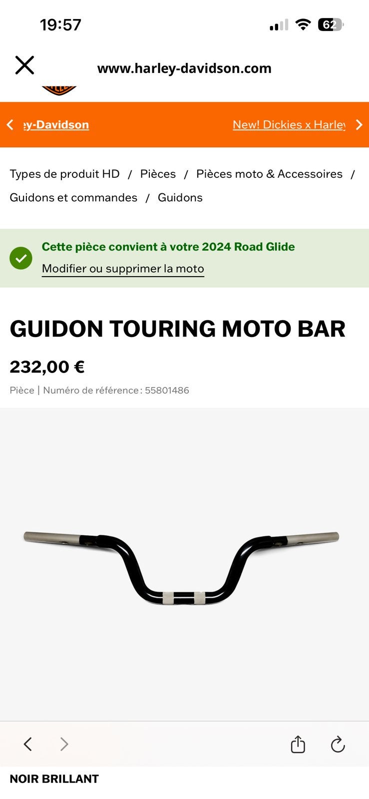 Roadglide st stuur van 6 inch en risers van 6 inch, Motoren, Ophalen