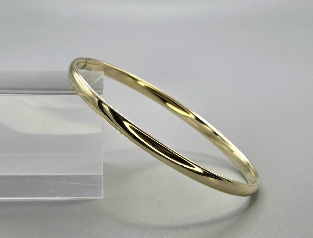 Gouden vintage classic bangle/slavenarmband. 2026/700, Ophalen of Verzenden, Zo goed als nieuw, Goud, Goud