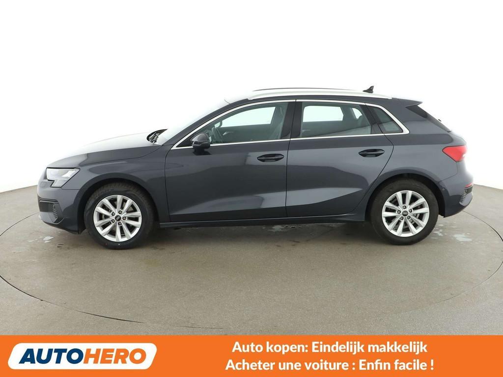 Audi A3 30 TFSI (année de construction 2022), Cuir, Argent ou Gris, Achat, Euro 6