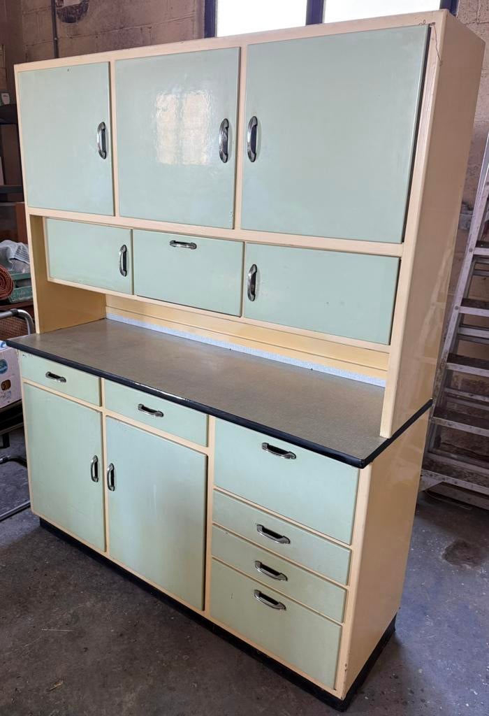 Armoire de cuisine vintage, en état d'usage, années 1960, Enlèvement, Utilisé