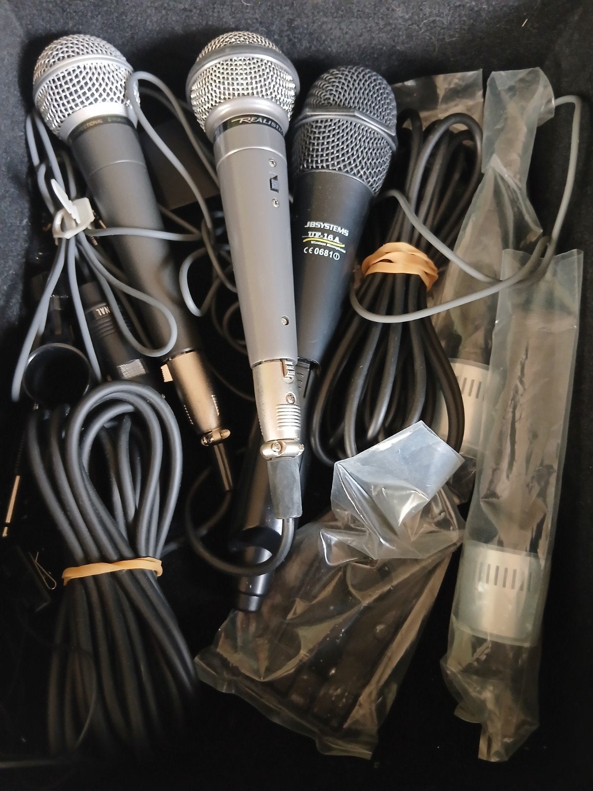 Complete microfoonset (JB Systems / Realistic) met kabels in, Musique & Instruments, Enlèvement