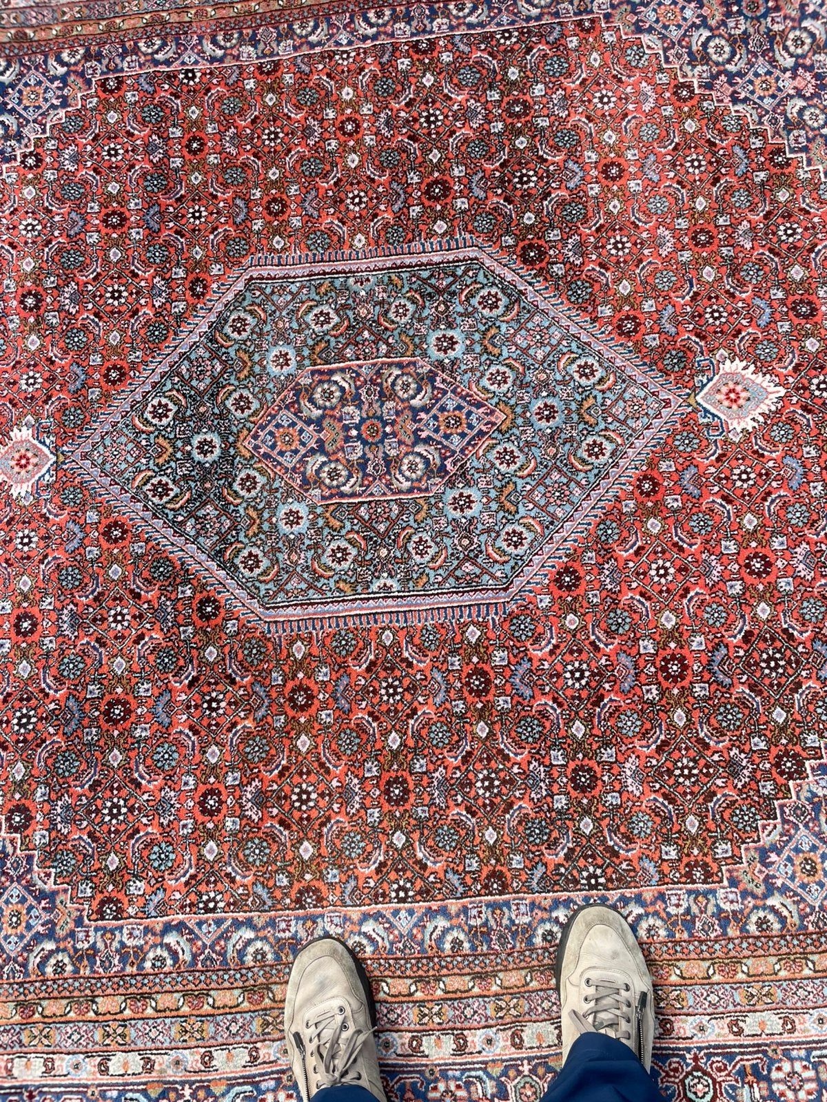 Perzisch tapijt 3x2 m, Ophalen, Gebruikt, Blauw, 200 cm of meer