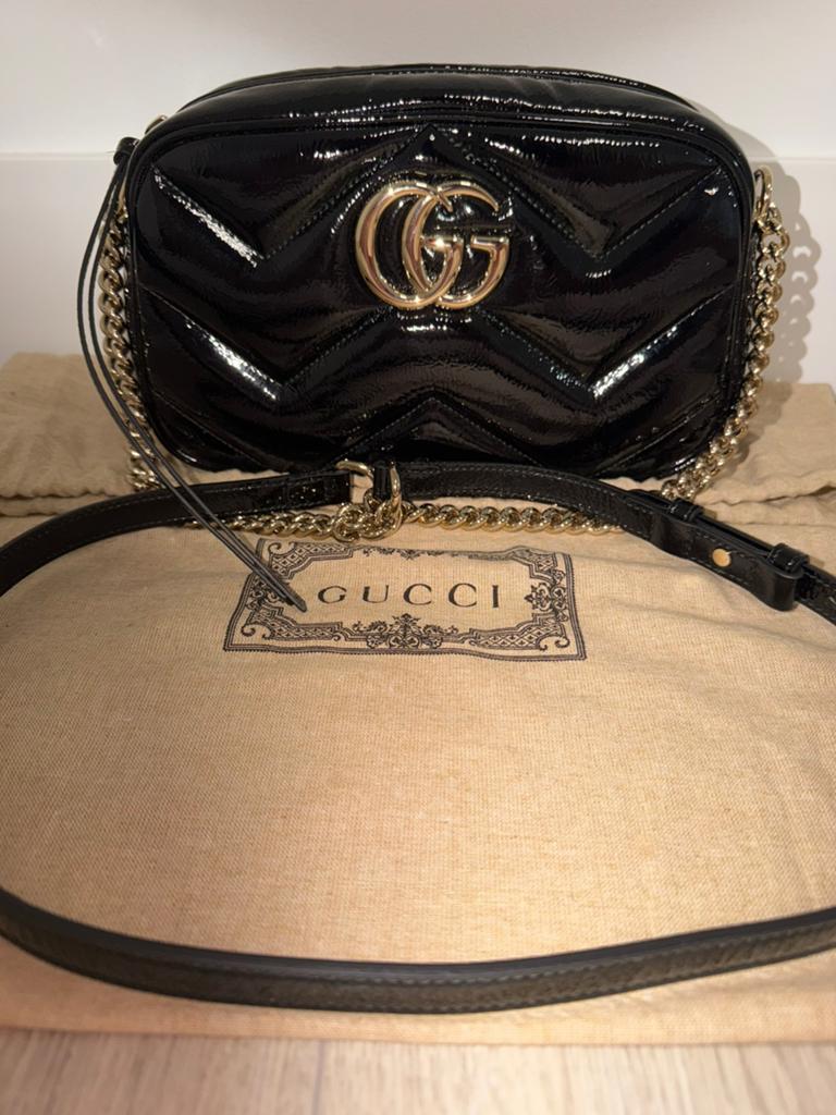 Gucci Small GG Marmont  Shoulder Bag | Black |…., Handtassen en Accessoires, Ophalen, Nieuw