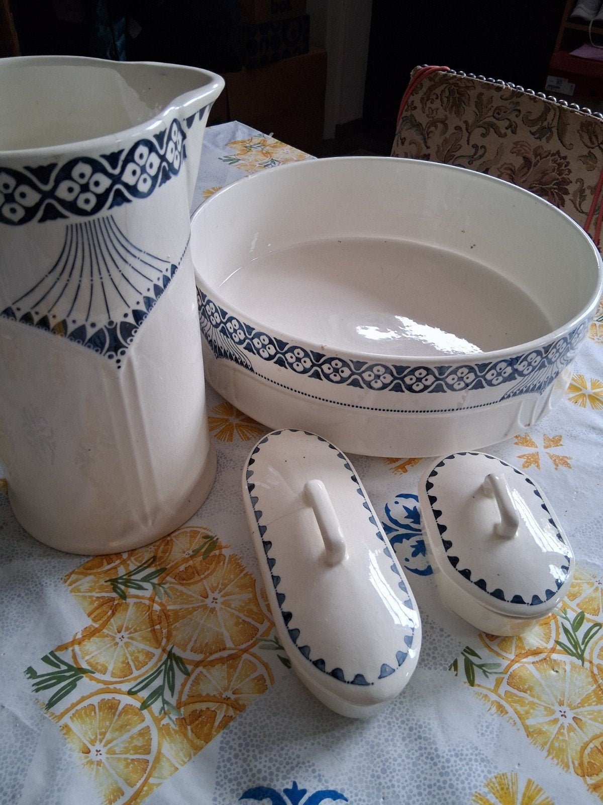 Lavabo ancien et accessoires, Enlèvement ou Envoi