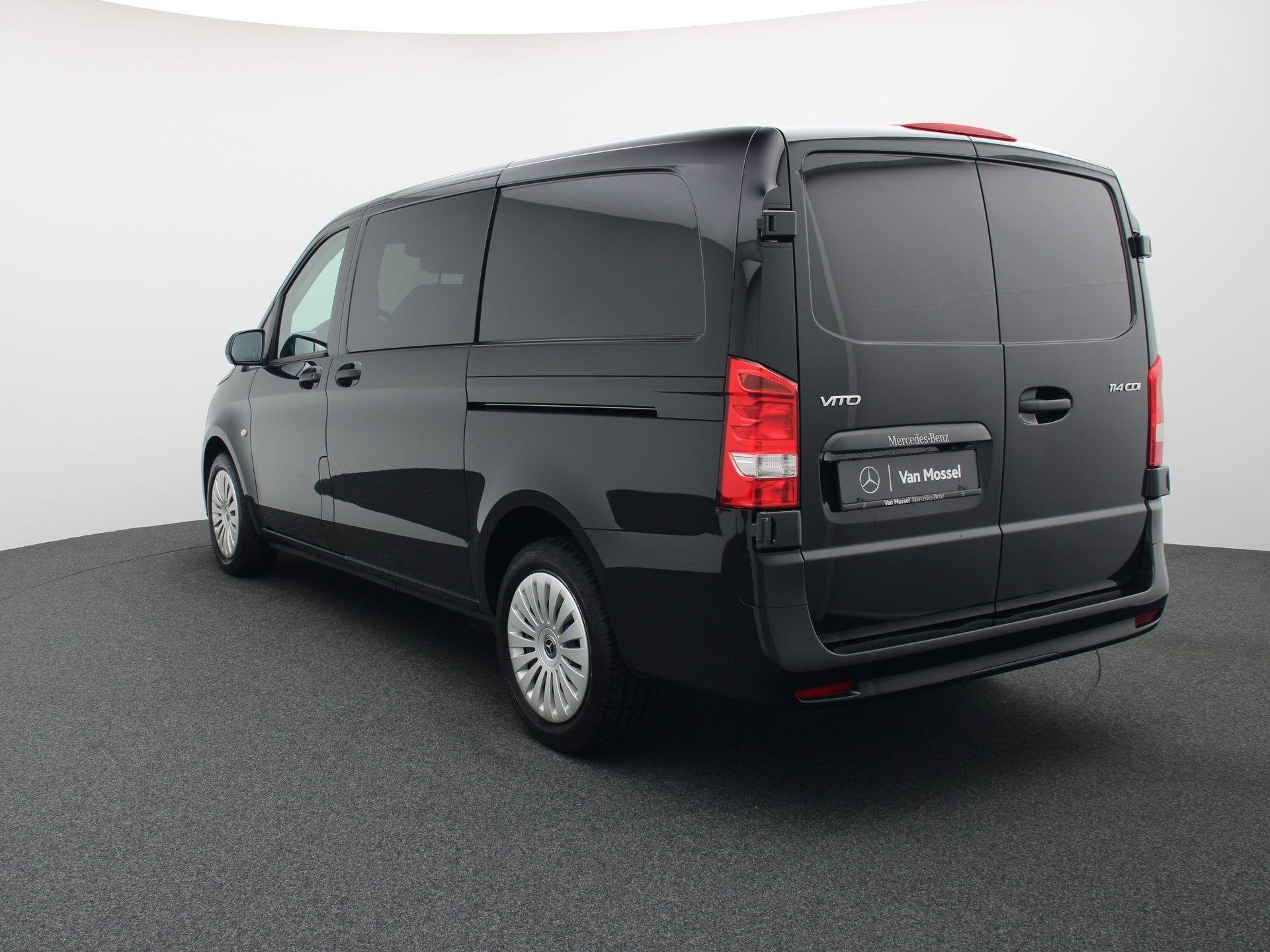 Mercedes-Benz Vito Mixto 114 CDI Pro L2 + DUBBEL CABINE +, Auto's, Dealer onderhouden, Gebruikt, Zwart, 4 cilinders