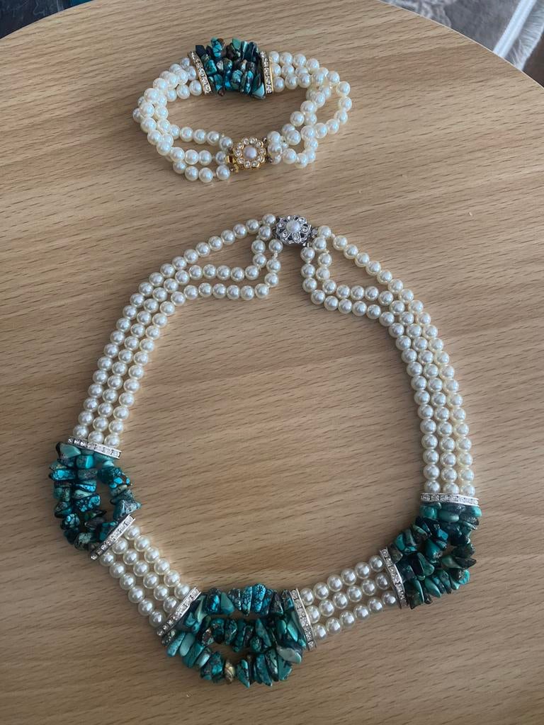 Vintage juwelen set, Ophalen of Verzenden, Zo goed als nieuw