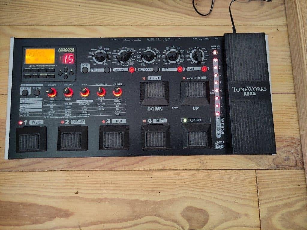 Pédale d’effets Korg AX3000G, Muziek en Instrumenten, Effecten, Gebruikt, Chorus, Ophalen