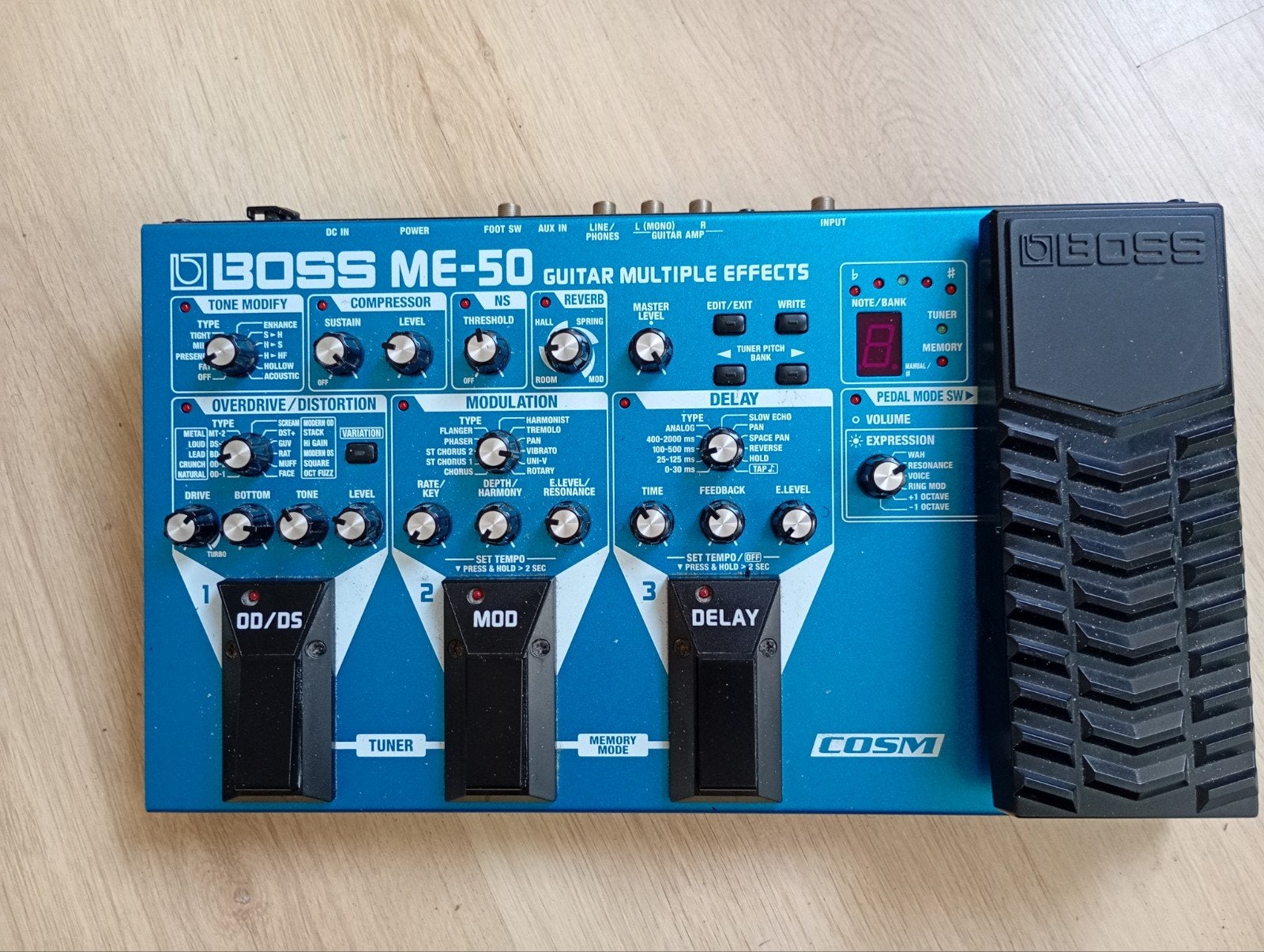 Boss ME-50 Multi-effecten - GITAARversie, Muziek en Instrumenten, Ophalen, Zo goed als nieuw, Delay of Echo