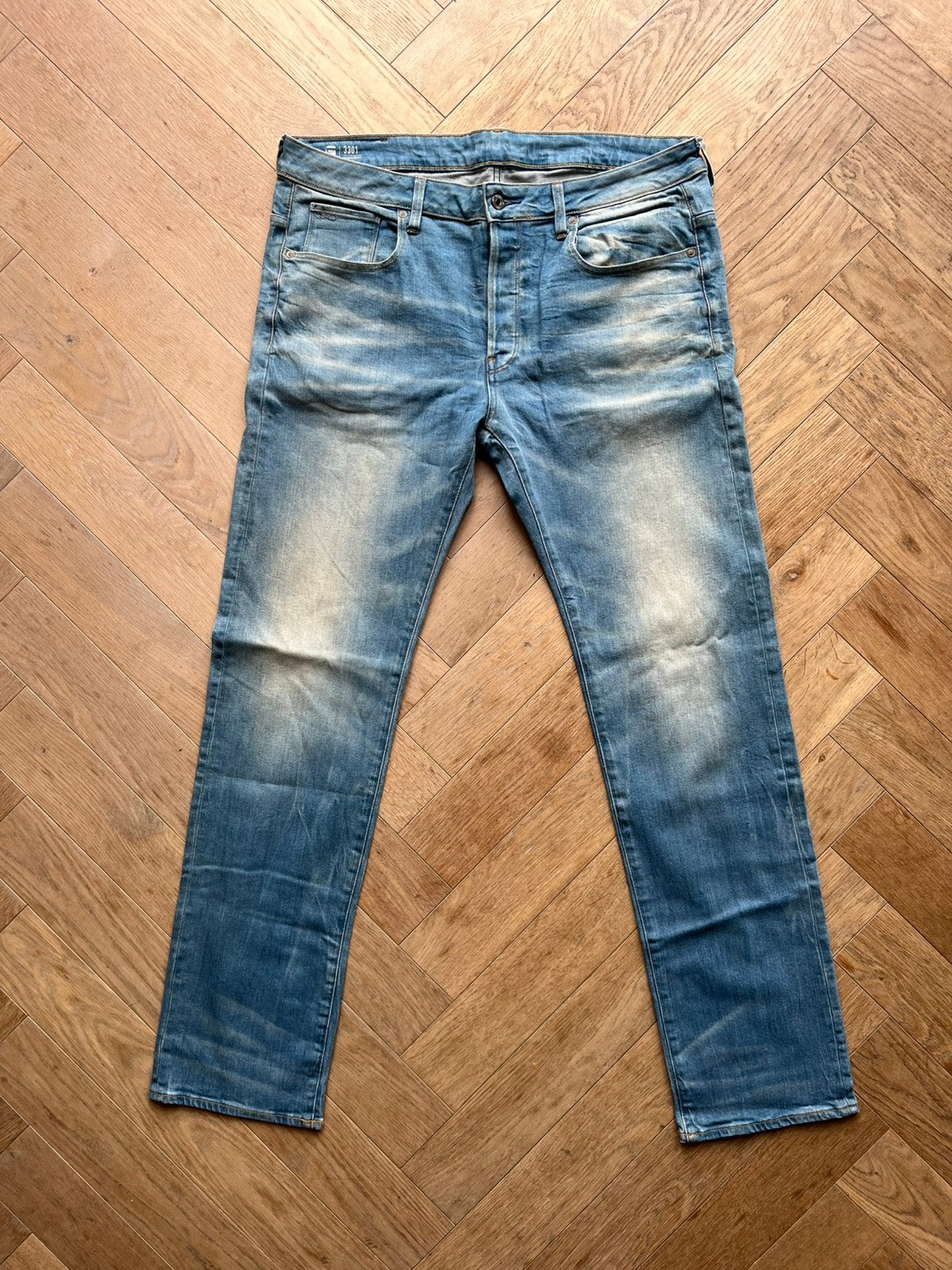 Pantalon en jean G- star RAW 3301 STRAIGHT W36 L34 *NOUVEAU*, Enlèvement ou Envoi, Neuf, W36 - W38 (confection 52/54)