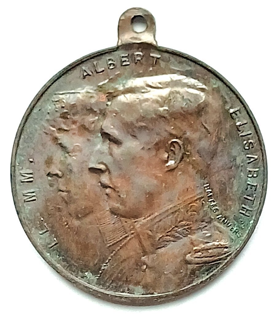 medaille oorlog 1914 ALBERT pour l'enfant du soldat FRA/ENG, Ophalen of Verzenden