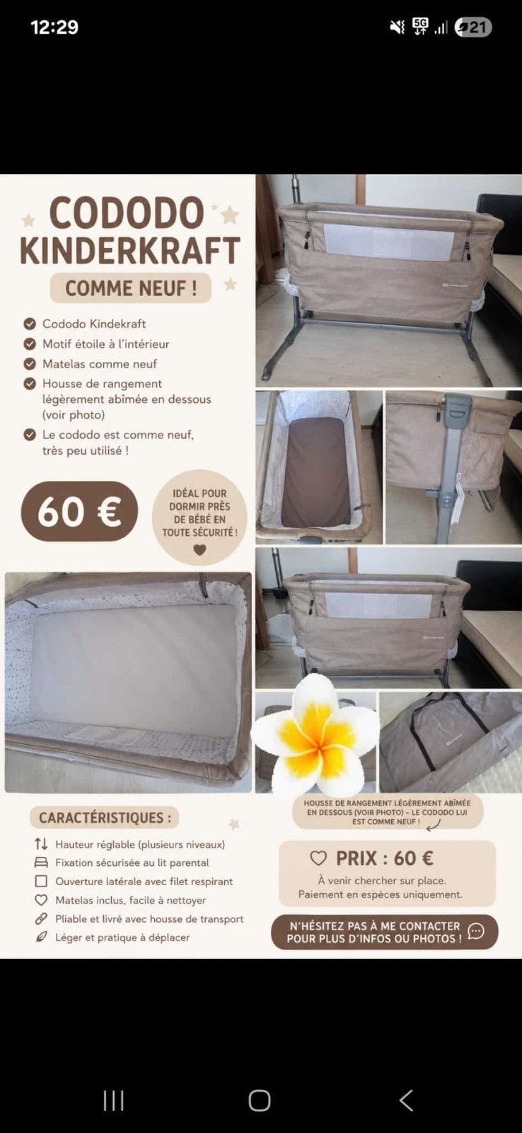 Cododo, Enfants & Bébés, Berceaux & Lits, Enlèvement
