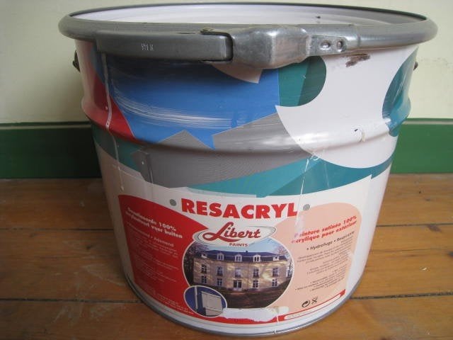 10L gesatineerde acrylaatverf Resacryl, zwart, nieuw 333 EUR, Ophalen, Zwart, Verf