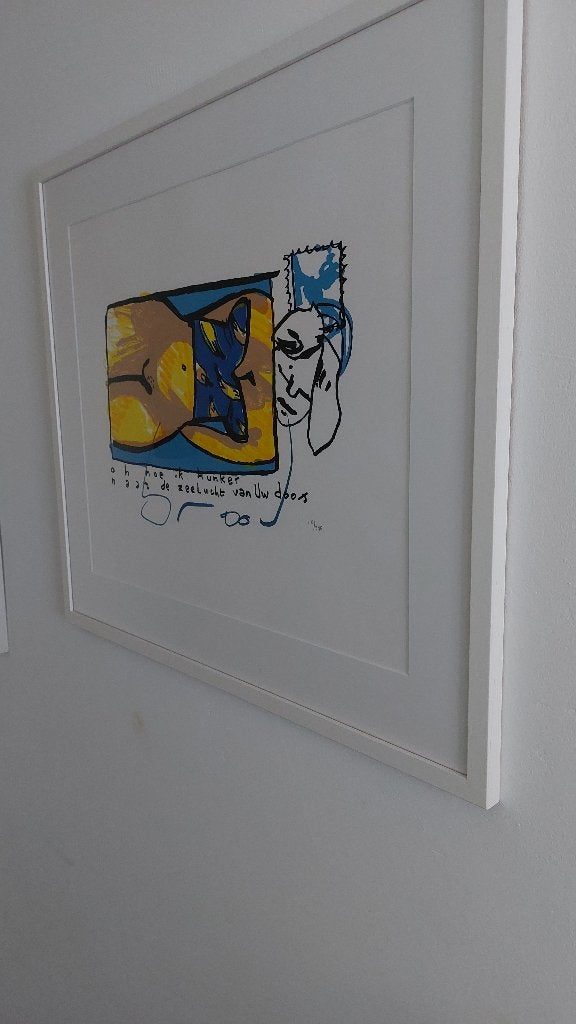 SÉRIGRAPHIE HERMAN BROOD, Numéroté, Enlèvement, Abstrait, Sérigraphie