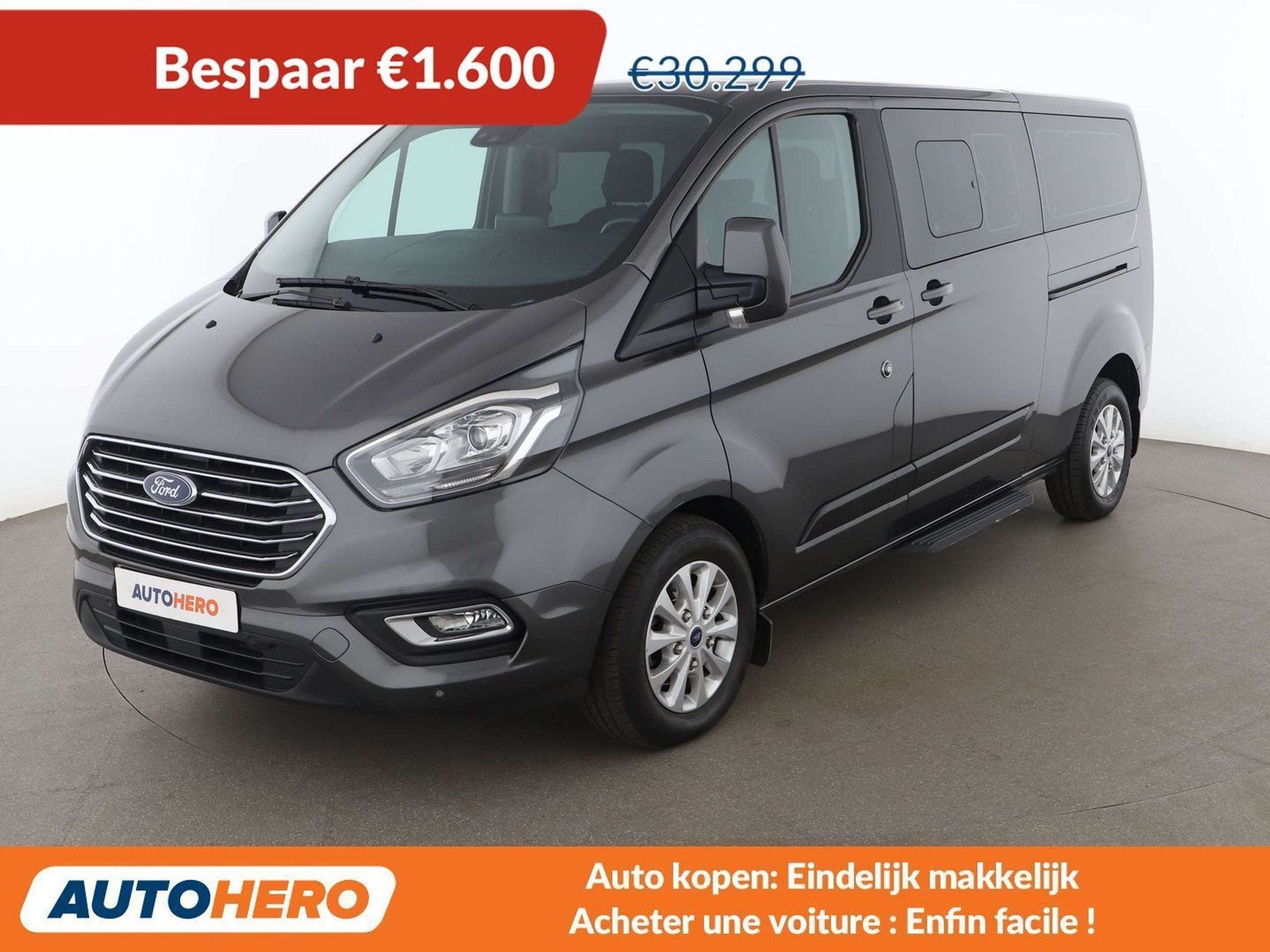 Ford Tourneo Custom 2.0 TDCi 320 L2 Trend (bj 2020), Auto's, Voorwielaandrijving, 2361 kg, Stof, USB