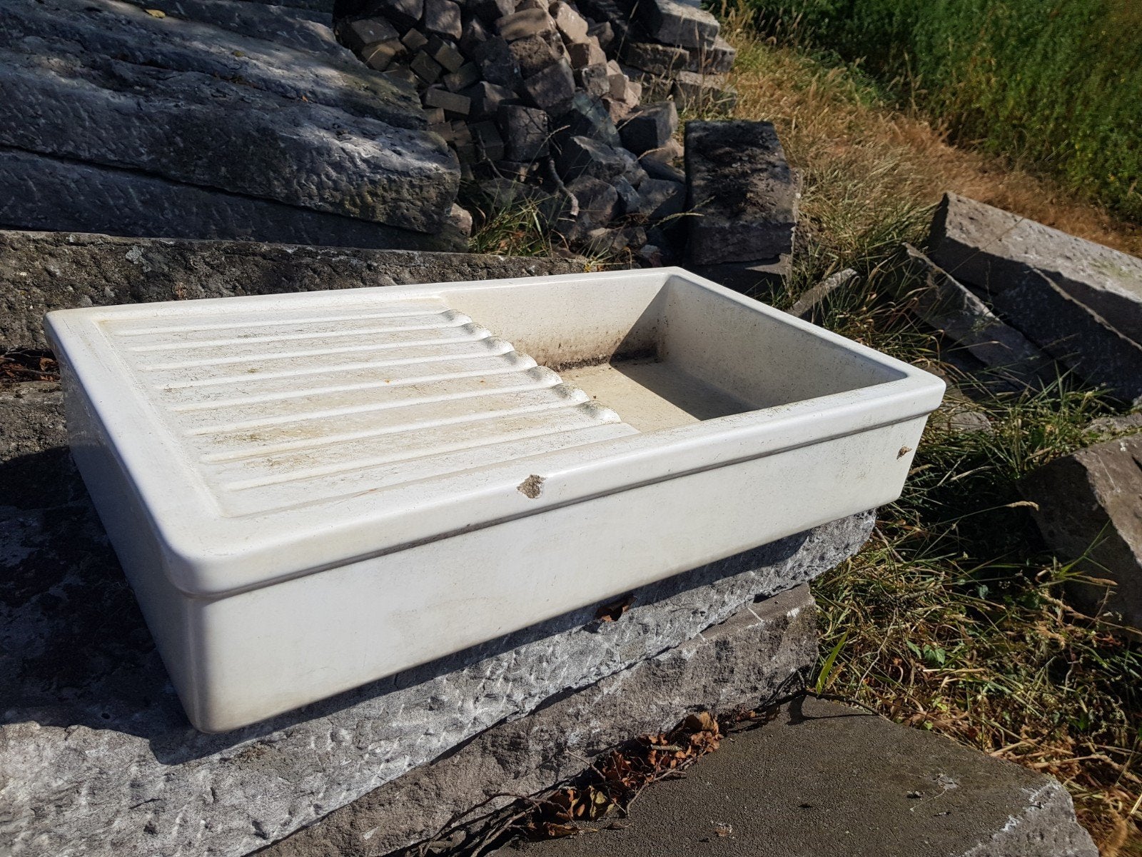 witte gootsteen, Tuin en Terras, Bergingen en Tuinkasten, Ophalen