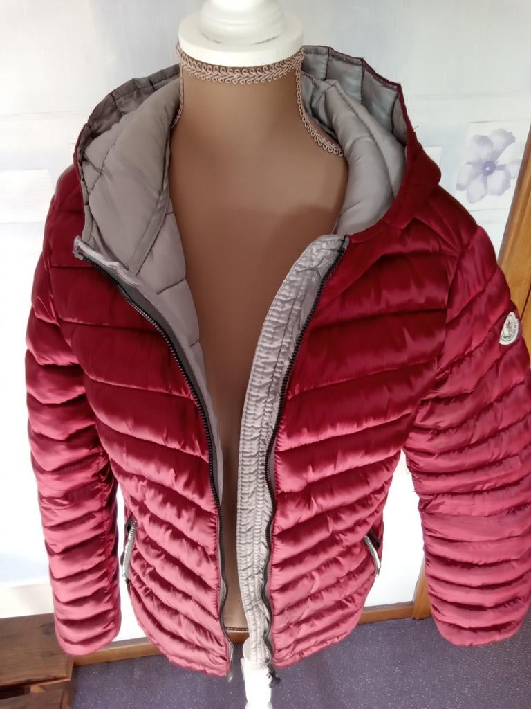 Veste anorak bordeaux Moncler, Ophalen, Grijs
