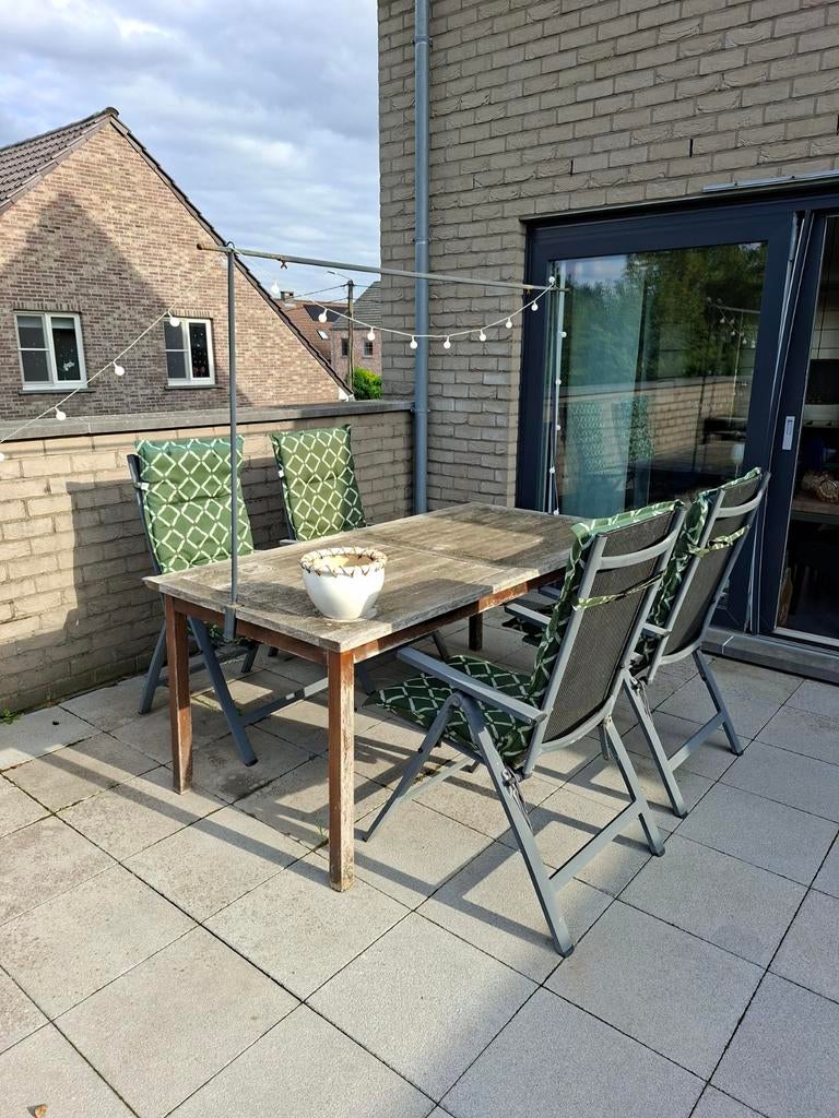 4 tuinstoelkussens, kleur groen., Tuin en Terras, Ophalen
