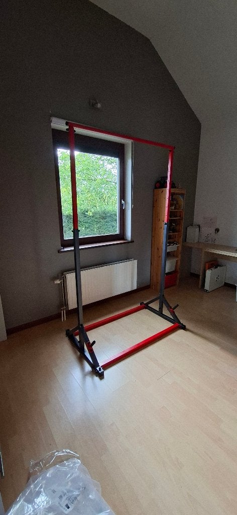 Rack de musculation pliable, bench et traction - RACK 500, Enlèvement, Comme neuf, Bras, Barre de traction