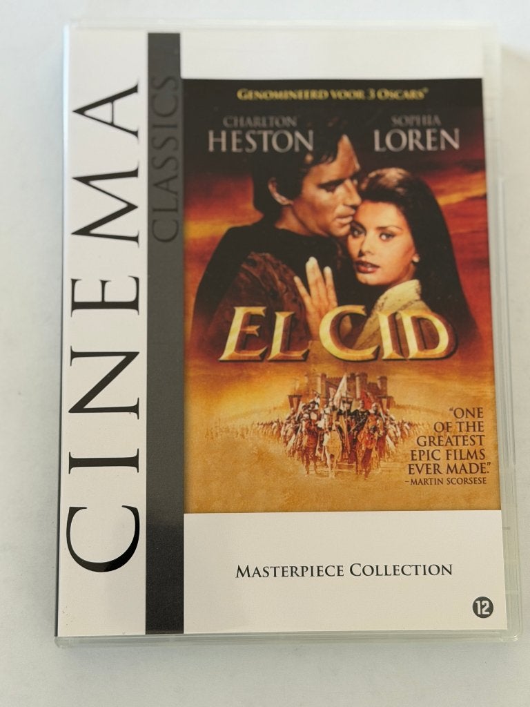 El Cid (DVD) Charles Heston & Sophia Loren, CD & DVD, Anglais, Néerlandais, Utilisé, 1960 à 1980