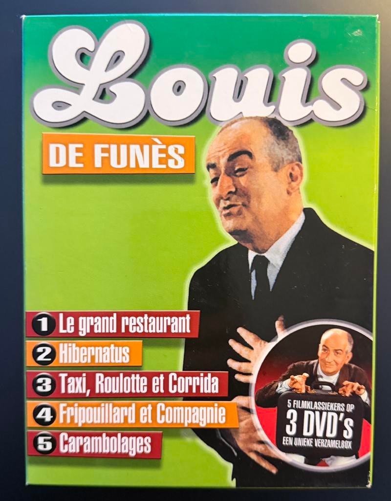Louis de Funes - 5 films - 3 DVD box, Cd's en Dvd's, Ophalen, Zo goed als nieuw