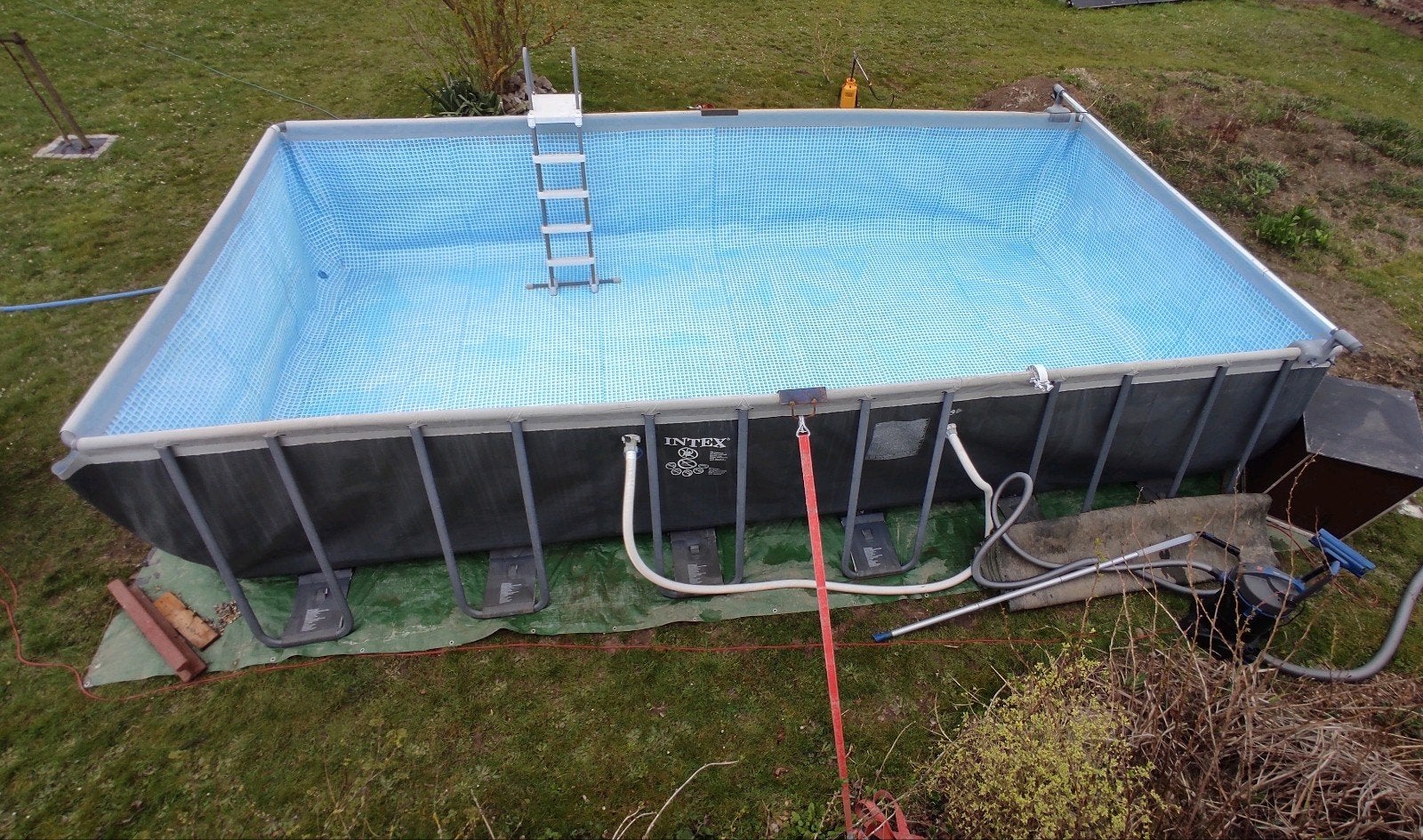 Intex xtr 732 x 366 x 132 cm, Gebruikt, Vierkant, 300 cm of meer, Ophalen
