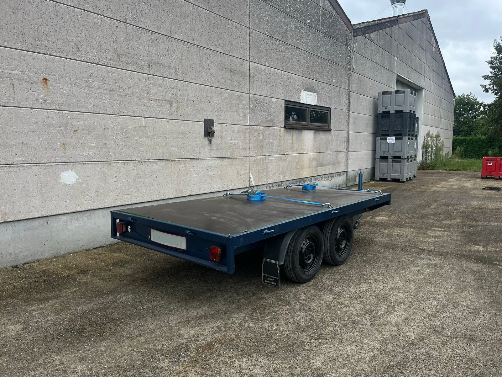 Remork/aanhangwagen dubbelasser, Auto diversen, Aanhangers en Bagagewagens, Ophalen, Zo goed als nieuw
