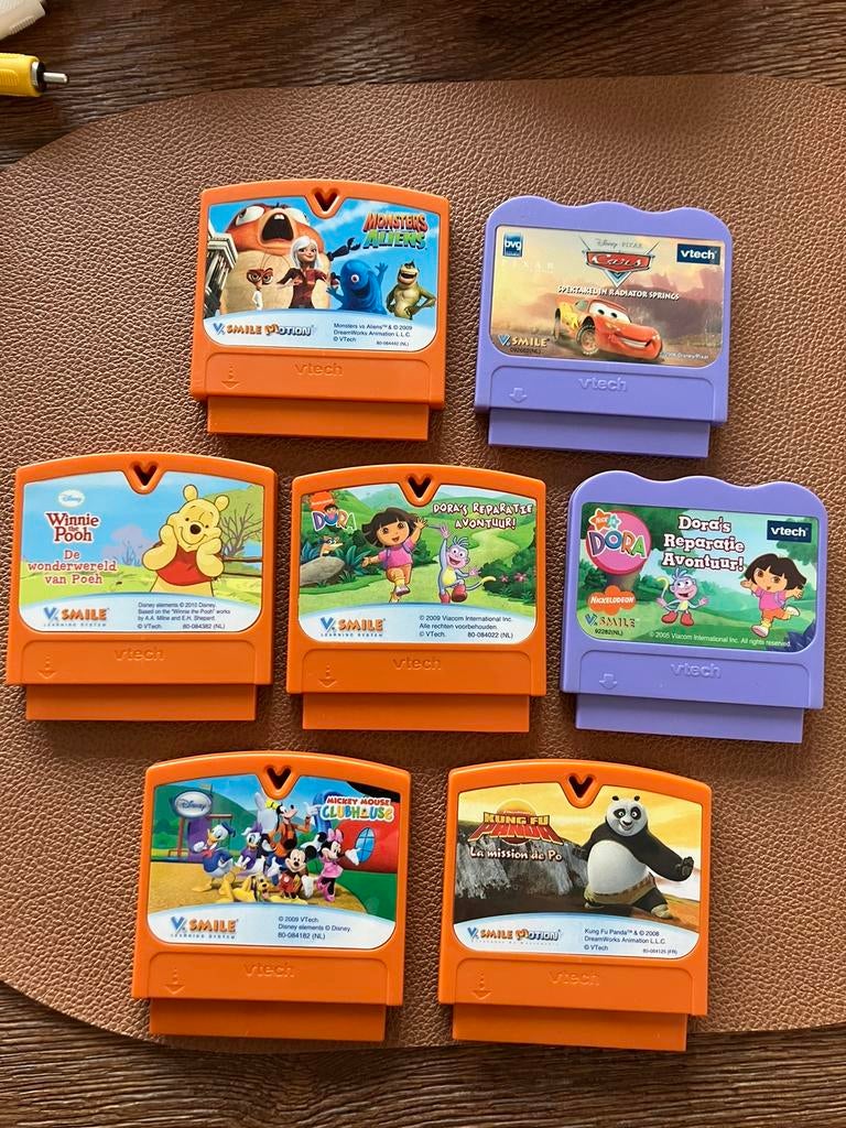 7 x VTech V Smile games, Games en Spelcomputers, Games | Overige, Gebruikt, Avontuur en Actie, 1 speler, Vanaf 3 jaar, Eén computer