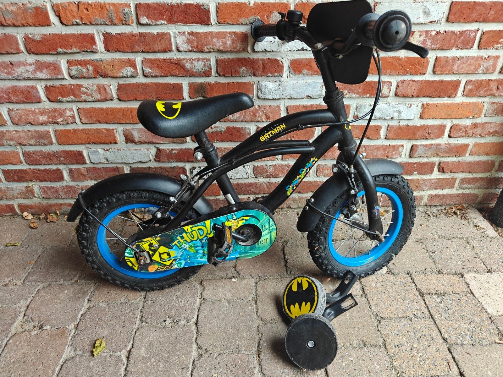 Batman kinderfiets, Fietsen en Brommers, Fietsen | Kinderfietsjes, Ophalen, Minder dan 16 inch, Zijwieltjes