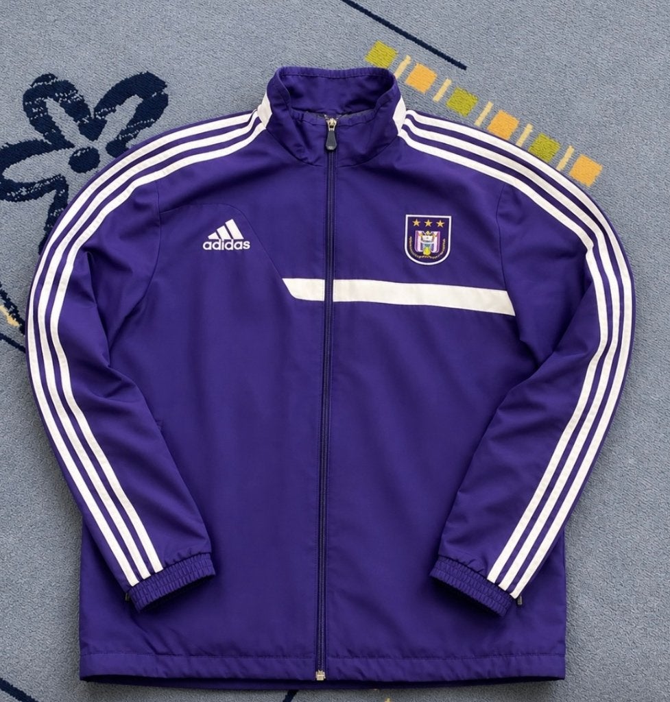 Adidas trainingspak RSC Anderlecht, Ophalen, Maat 52/54 (L), Paars, Zo goed als nieuw