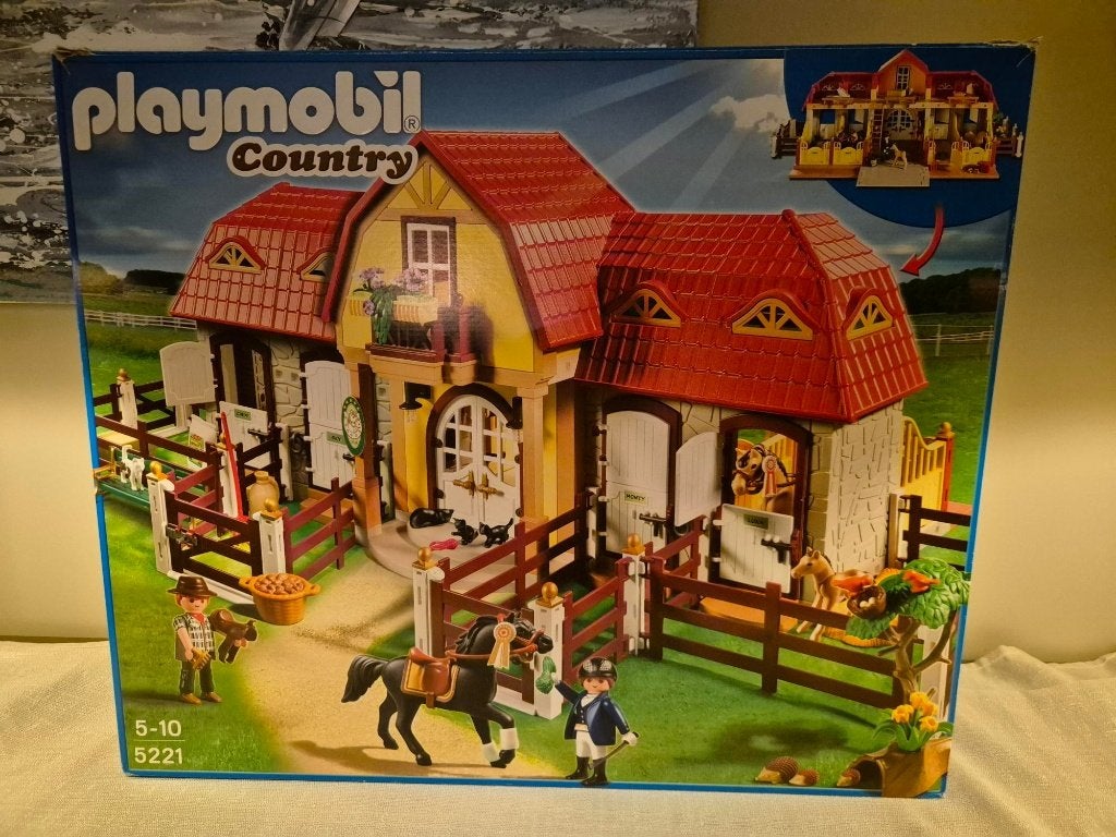 Playmobil Country - grote manège - set 5221, Ophalen, Complete set, Zo goed als nieuw, Country