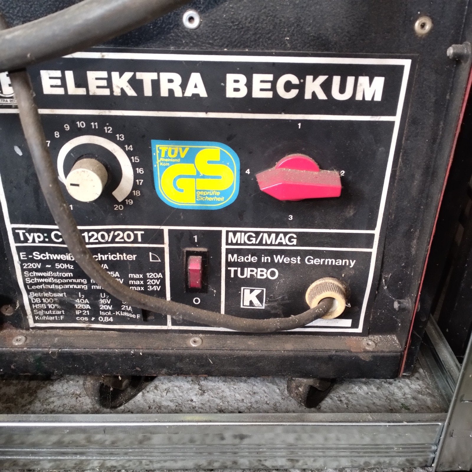 electra Beckum mig/mag type 120/20t  lasapparaat, Doe-het-zelf en Bouw, Gereedschap | Lasapparaten, Ophalen, Gebruikt